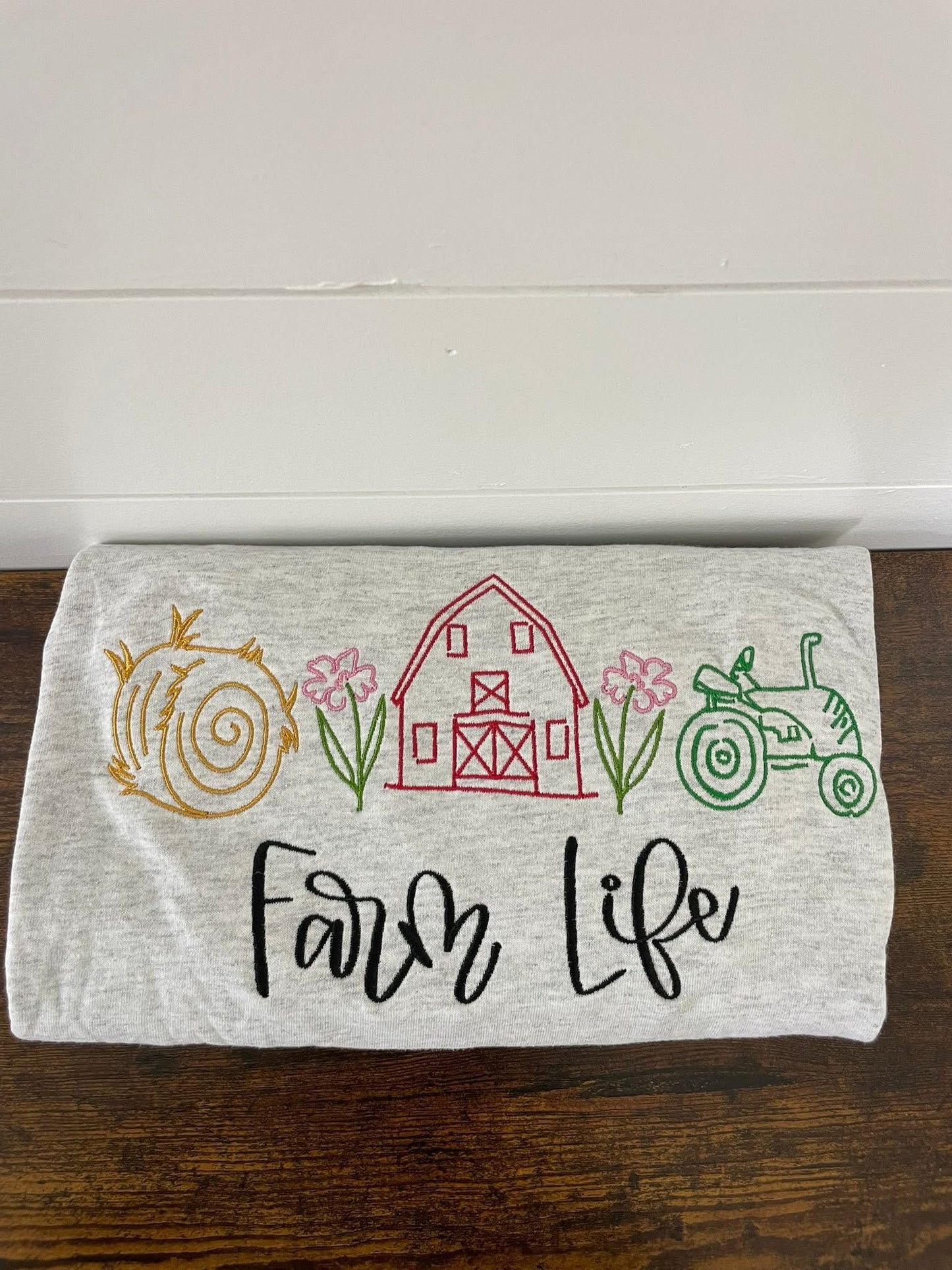 Farm Life Embroidered Shirt