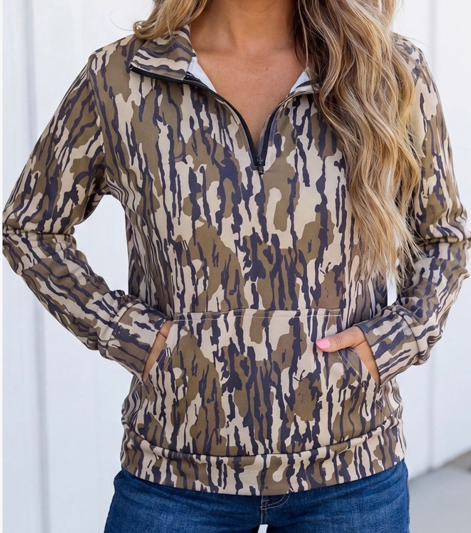 Camo Quarter Zip