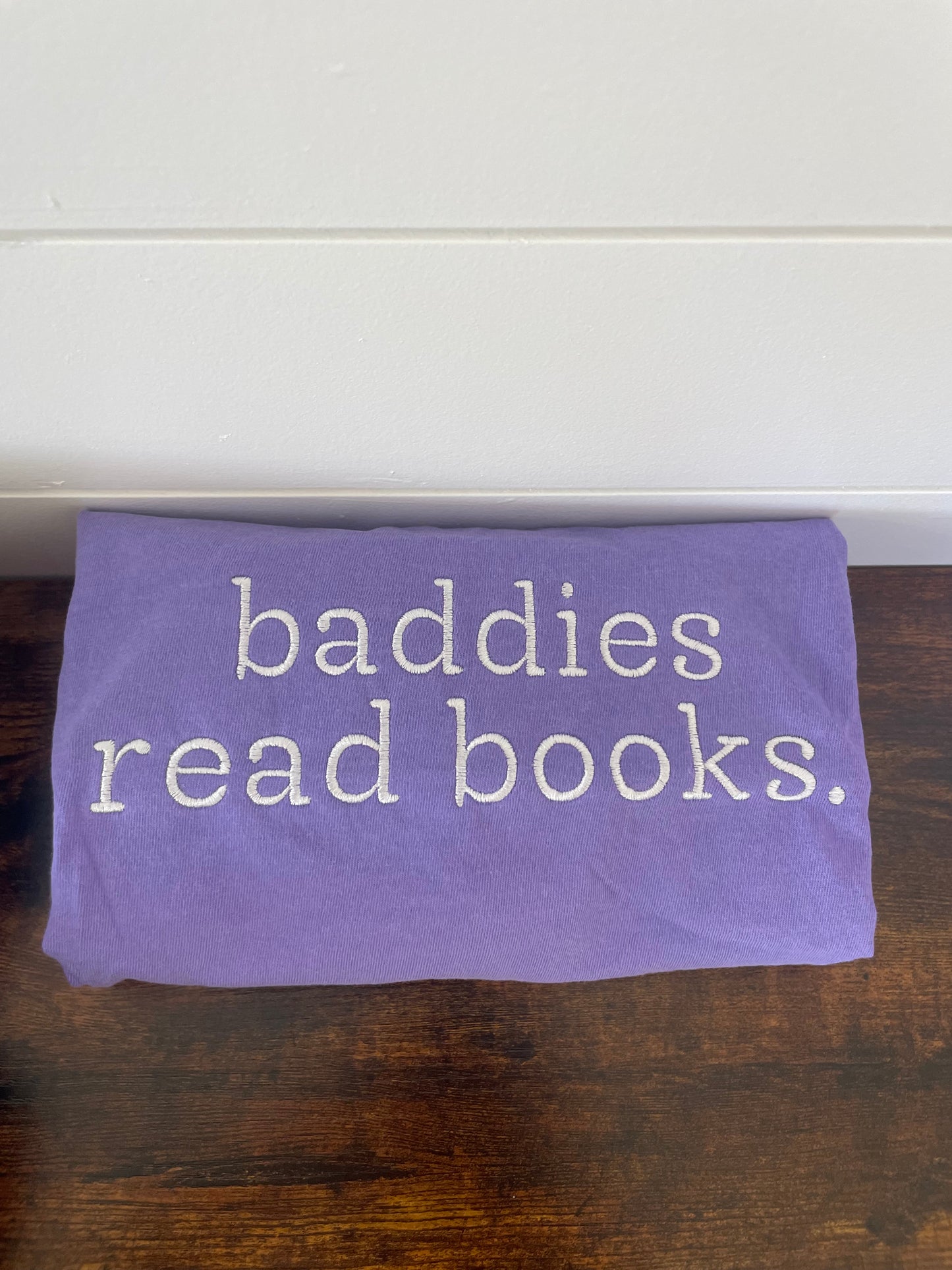 Baddies Read Books Embroidered Shirt