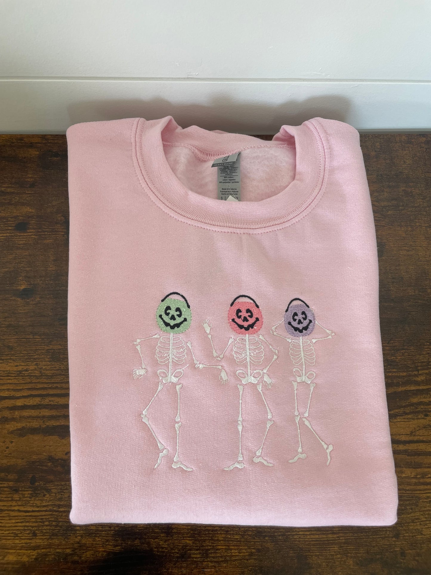 Light Pink Skelton Crewneck