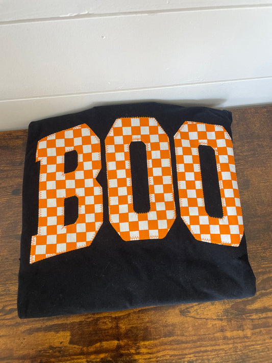 Boo Orange Checkered Shirt