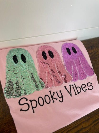 Spooky Vibes Sequins Shirt