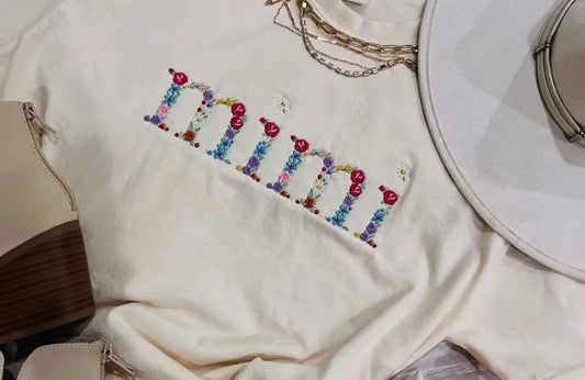 Mimi floral embroidered shirt