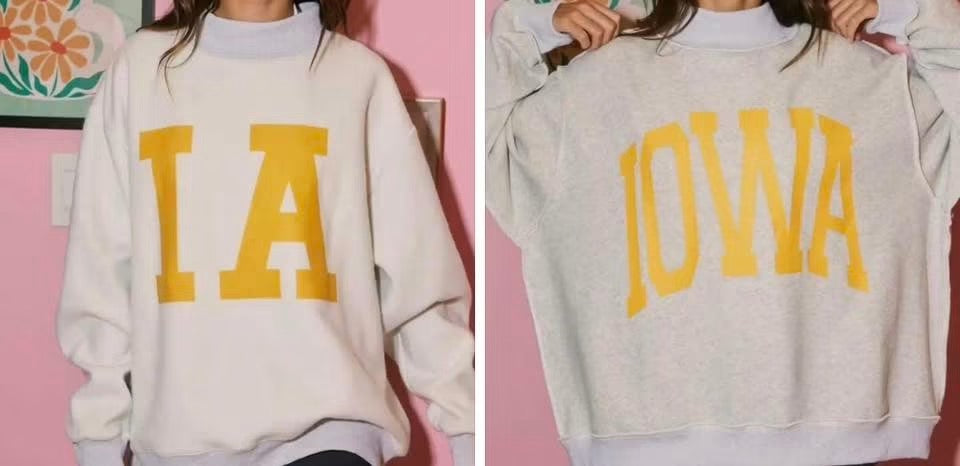 Iowa Oversized Reversible Mockneck