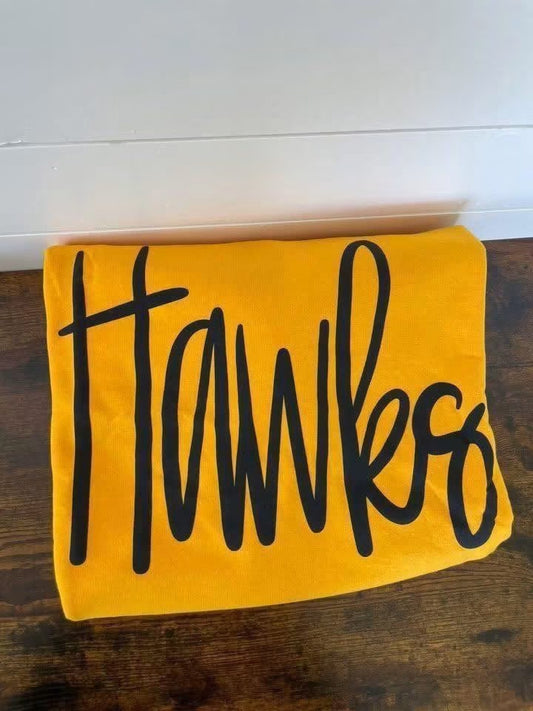 Hawks Gold Crewneck Puff