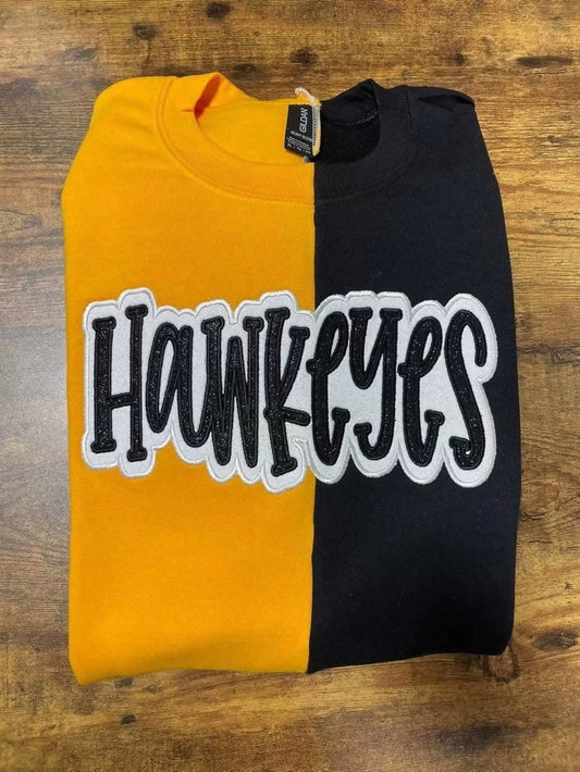 Hawkeyes Split Crewneck