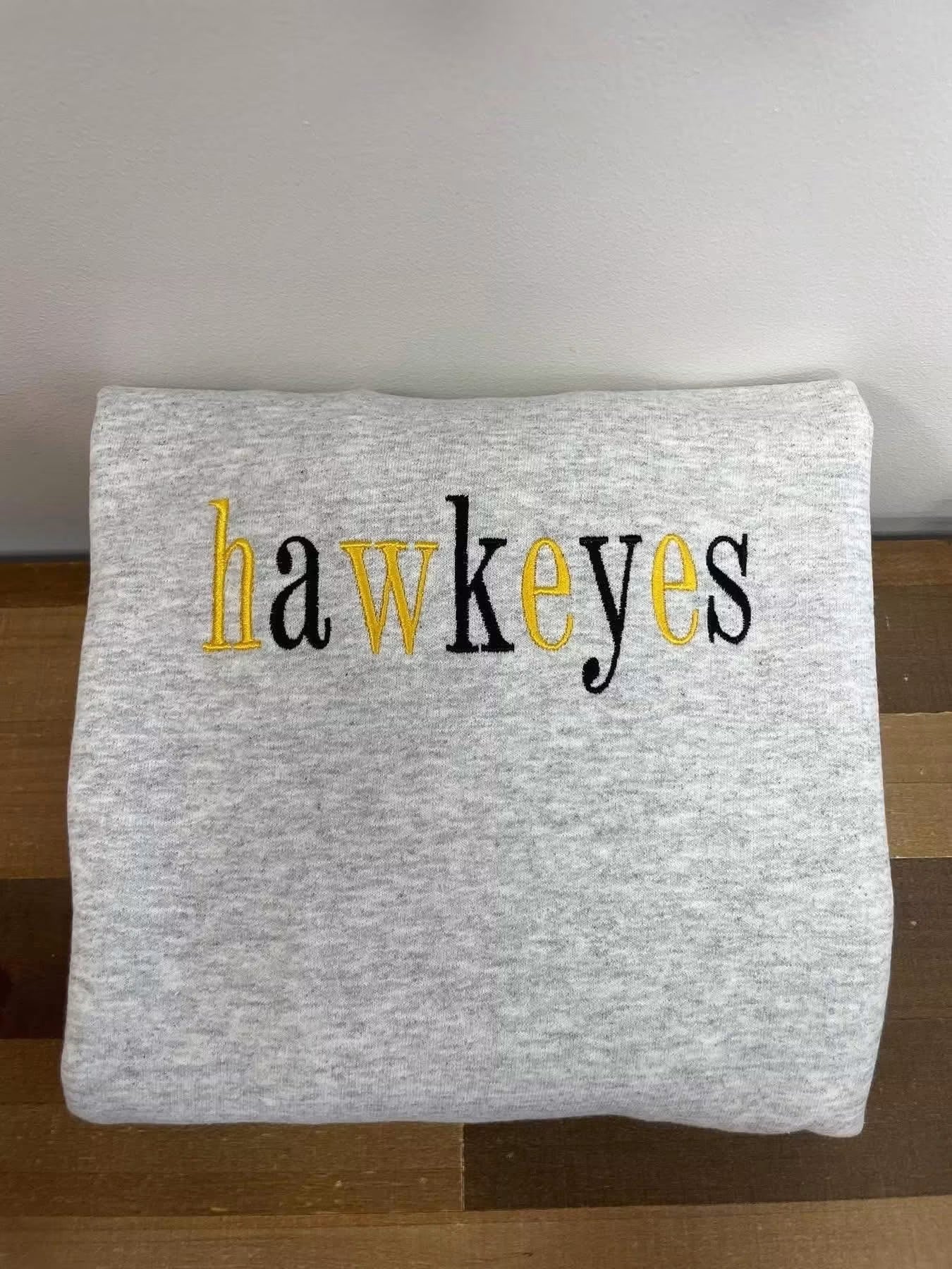 Hawkeyes Embroidered Crewneck