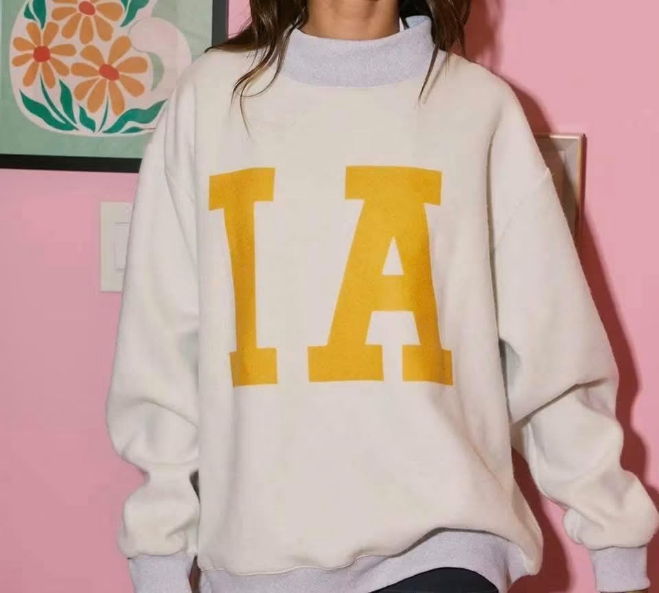 Iowa Oversized Reversible Mockneck