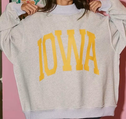 Iowa Oversized Reversible Mockneck