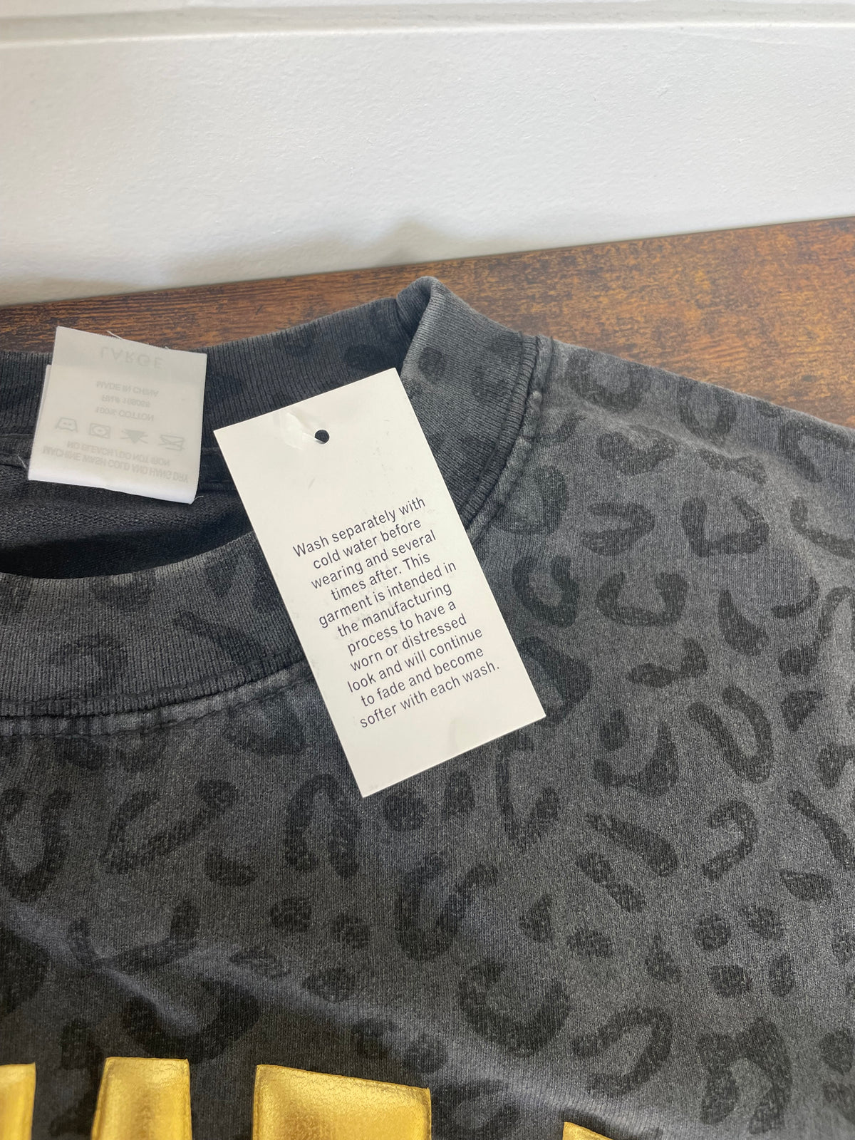 Iowa Black Leopard Puff Shirt