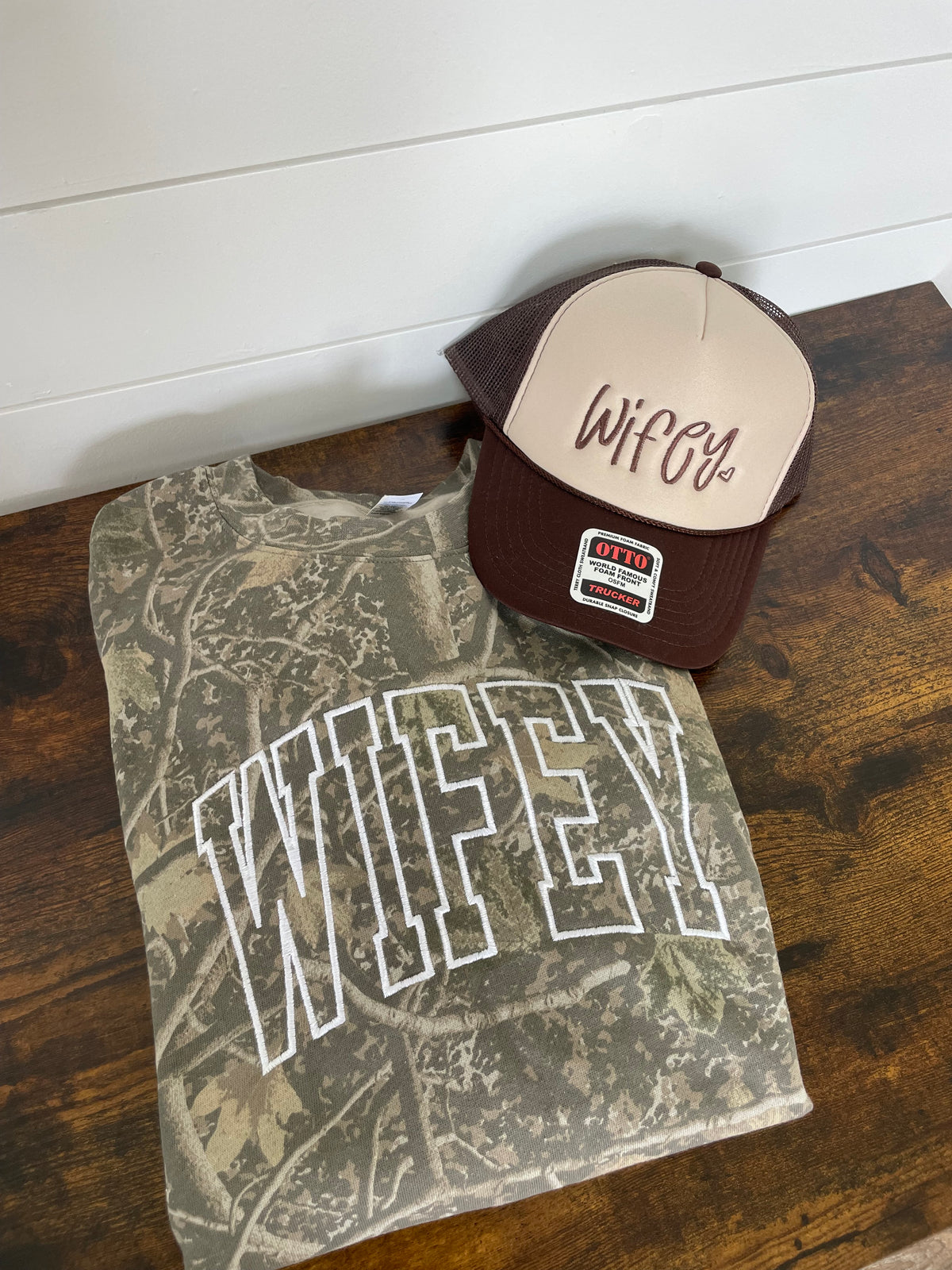 Wifey Camo Crewneck