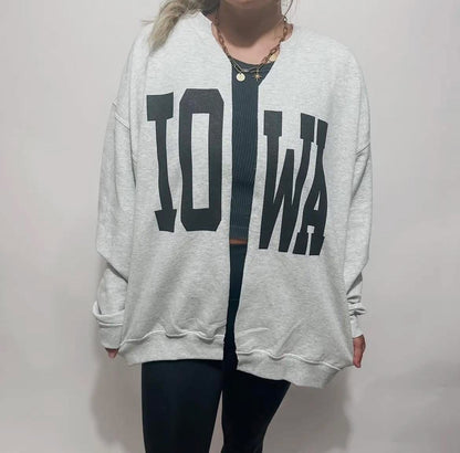 Iowa Cardigan Sweatshirt