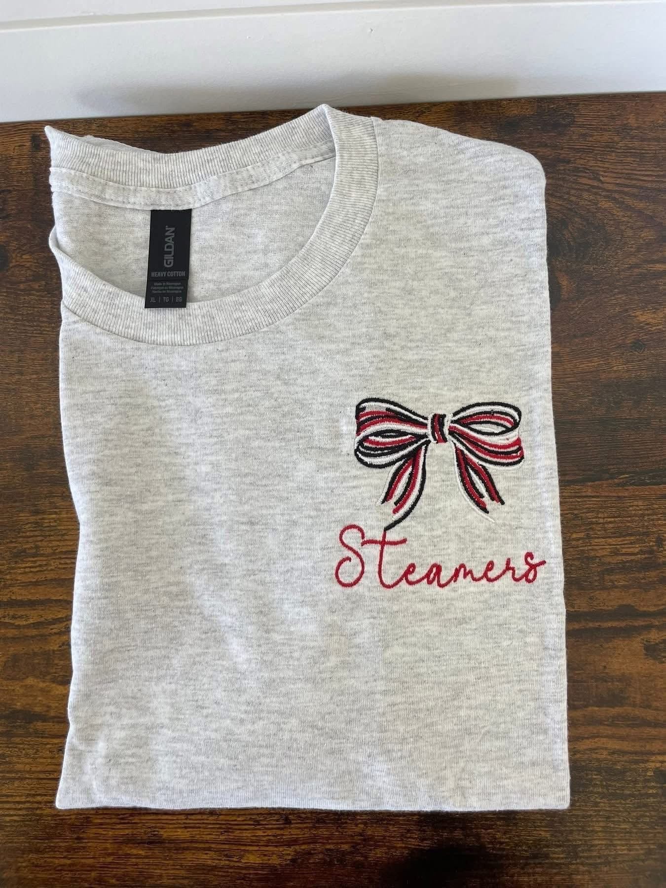 Steamers Bow Embroidered Shirt