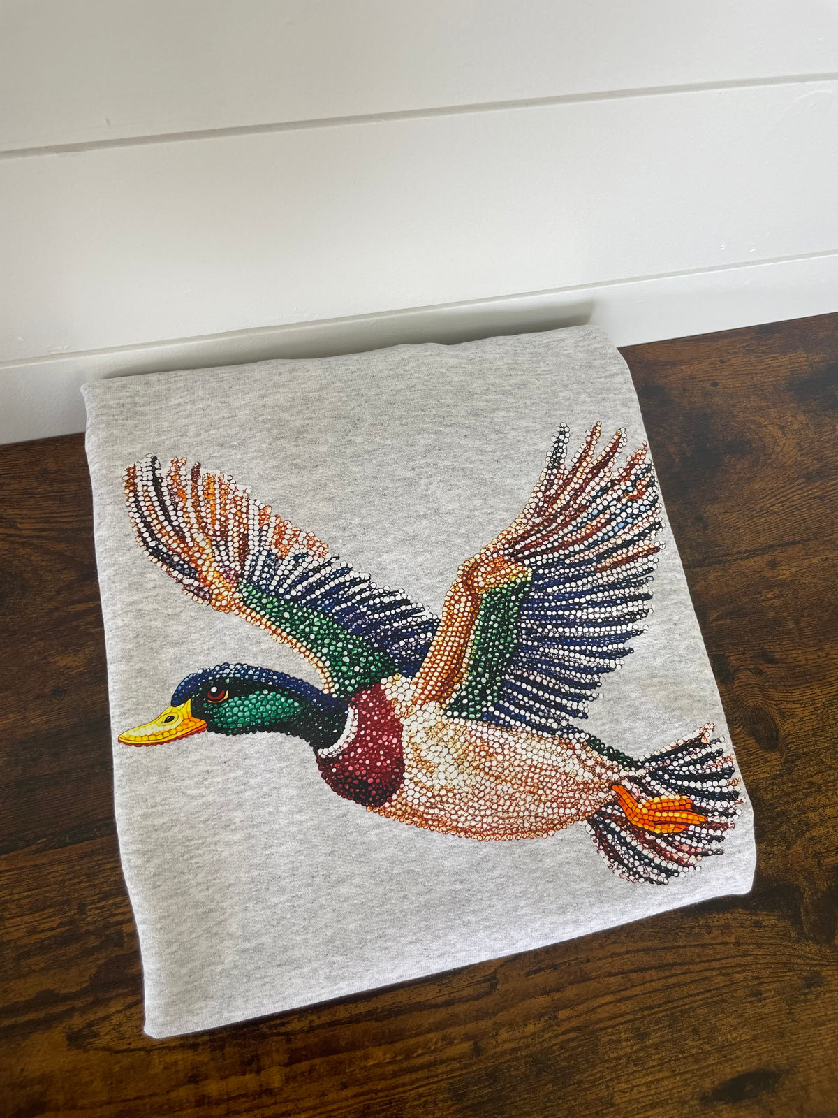 Mallard Duck Grey Crewneck
