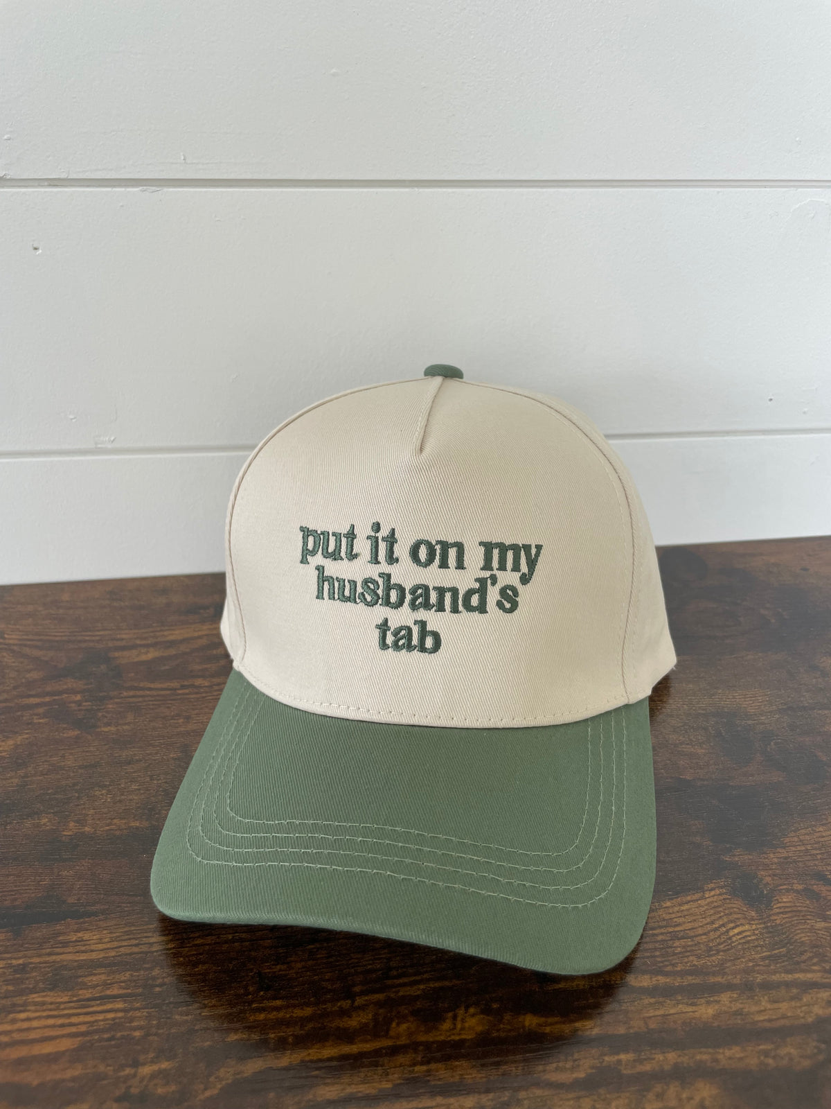 Green Put It On My Husband's Tab Hat
