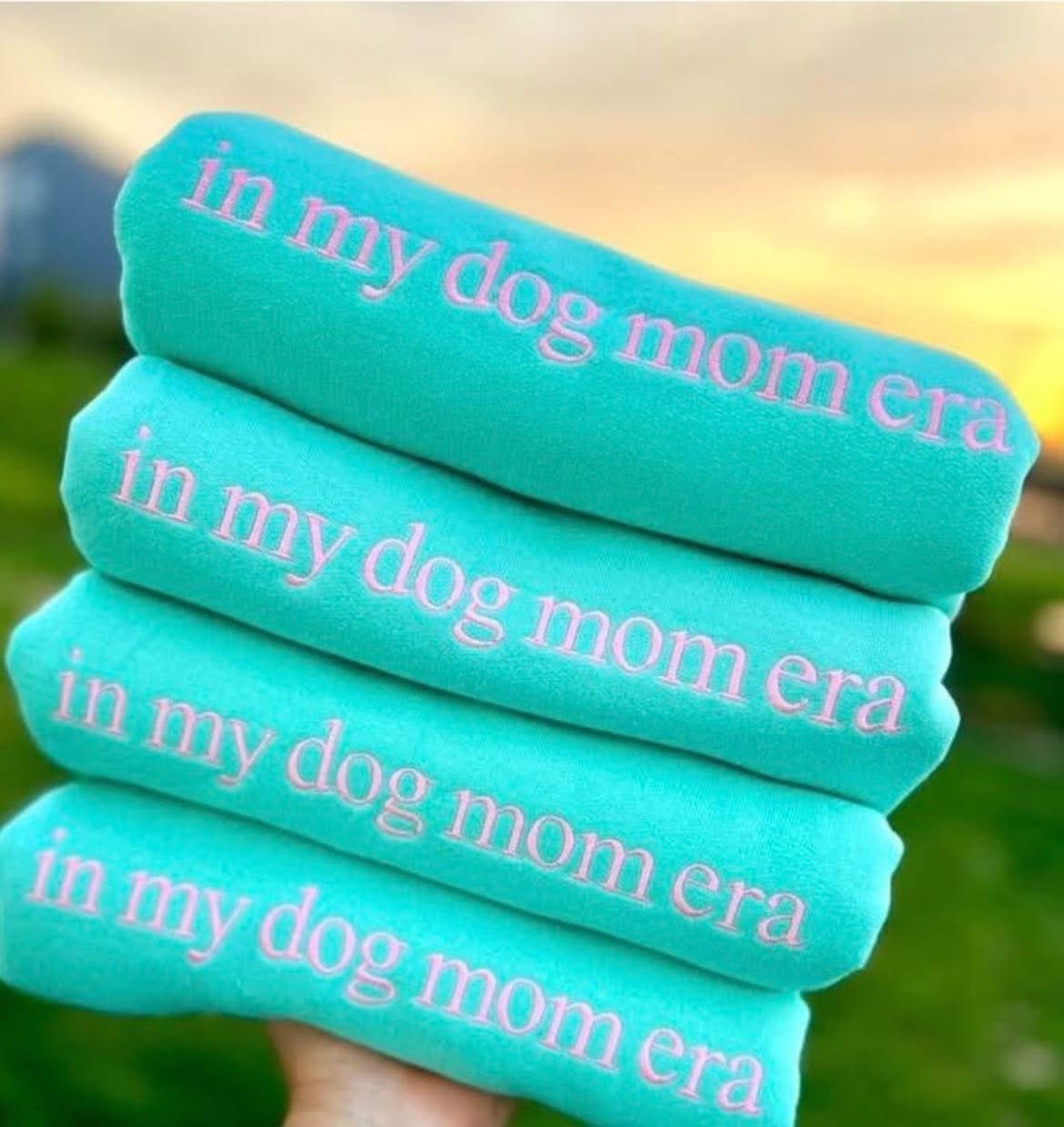 In my dog mom era embroidered crewneck