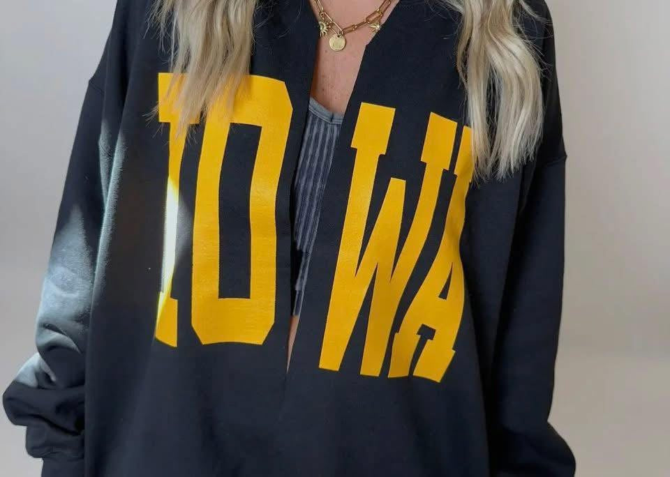 Iowa Cardigan Sweatshirt