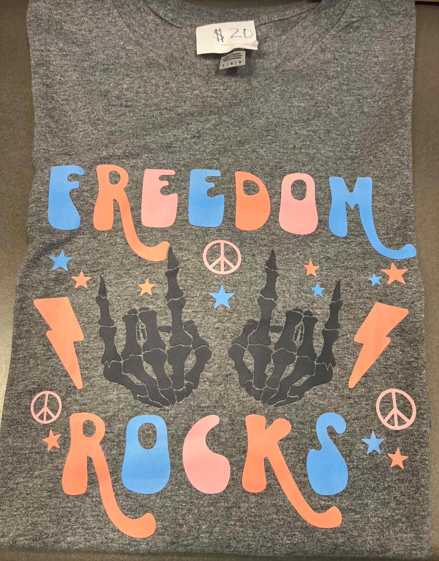 Sale Freedom Rocks Large Shirt