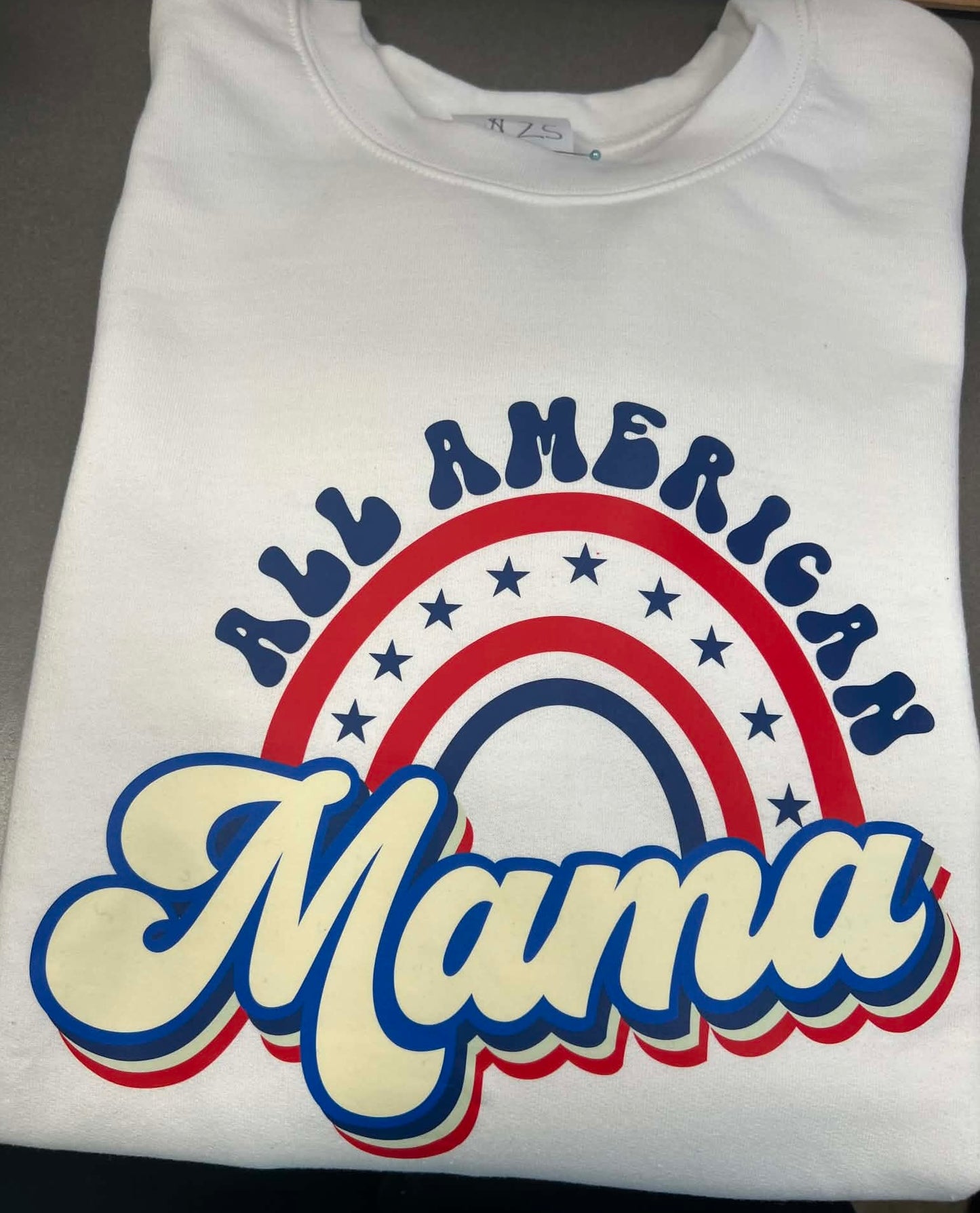 Sale All American Mama Large Crewneck