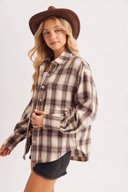 Blue and Ivory Flannel