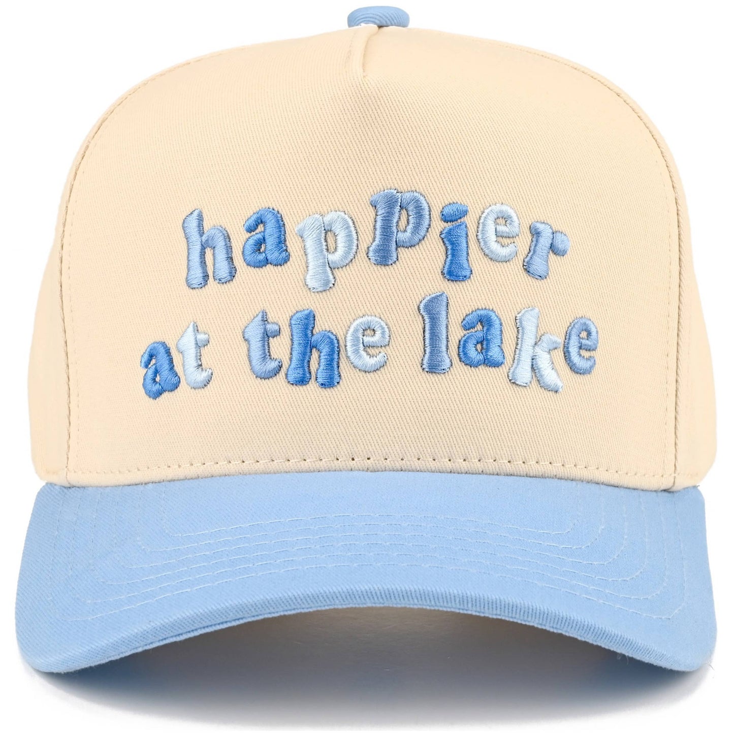 Happier at the lake hat