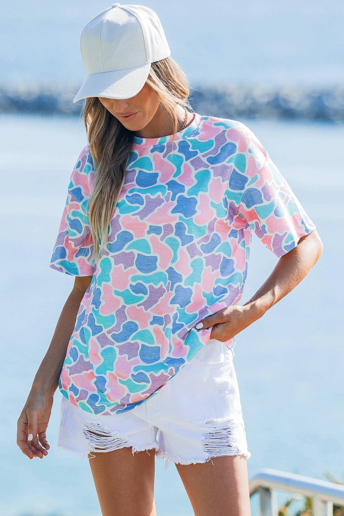 Summer Camouflage Print Shirt
