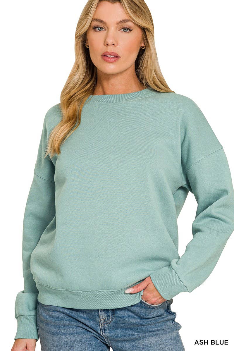Fleece Drop Shoulder Sweatshirt
