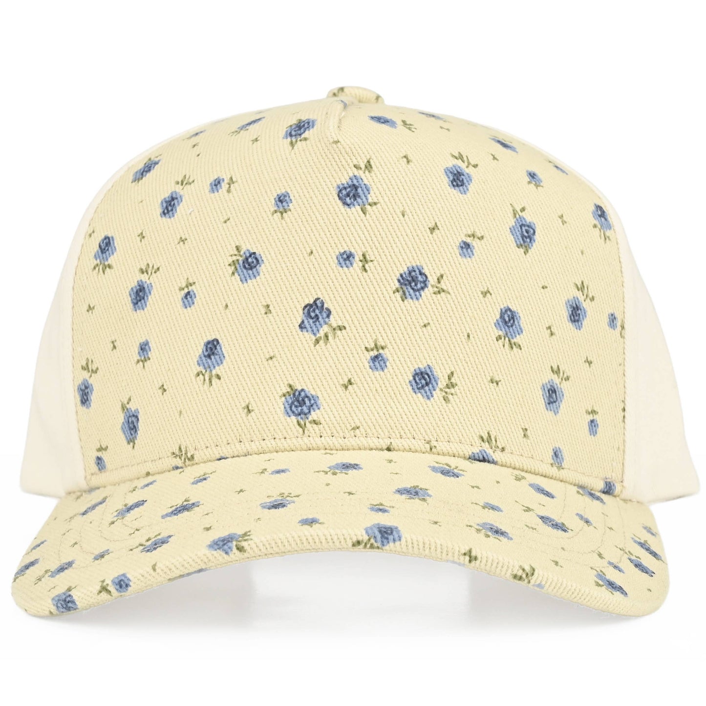 Floral Pattern Ponytail Hat