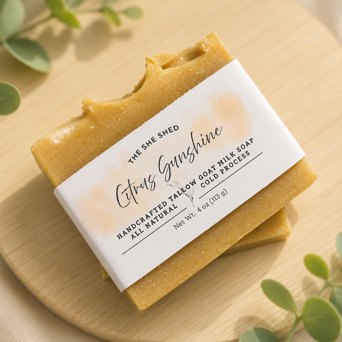 Citrus Sunshine Tallow Goat Milk Soap